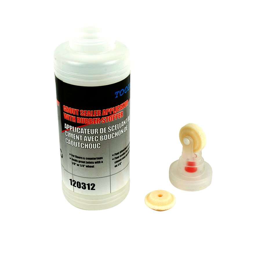 Grout Sealer Applicator With Rubber Stopper