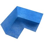 Nonwoven Membrane Fabric Inside Corner 14cm x 6cm Blue