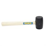 Rubber Mallet With Wood Handle 16oz Black Head