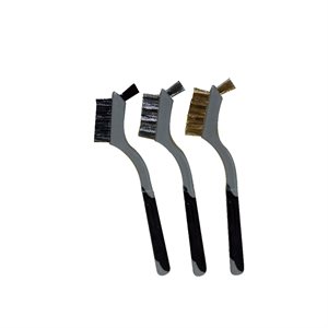 Wire Brush 7in Soft Grip 3pc Set