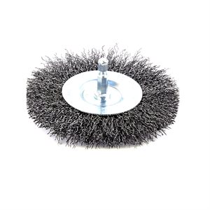 Crimped Wire Wheel Brush 4in Shank 1 / 4in