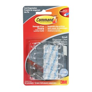Command™ Cord Clip Small Clear